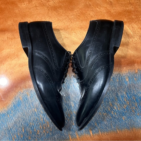 Allen Edmonds Birmingham Black Leather Wingtip Oxfords size 10 - Picture 5 of 11